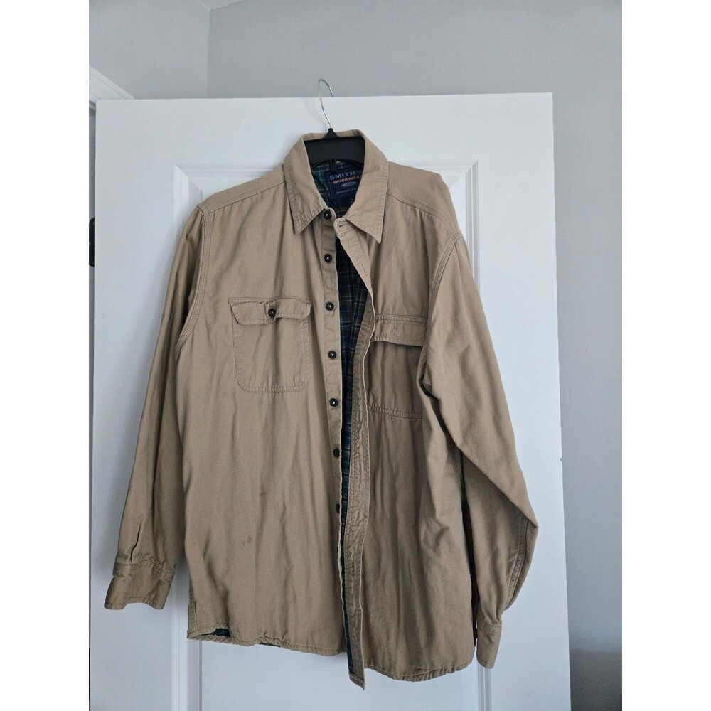 Smith's Workwear canvas flannel-lined shirt jacket size Xl